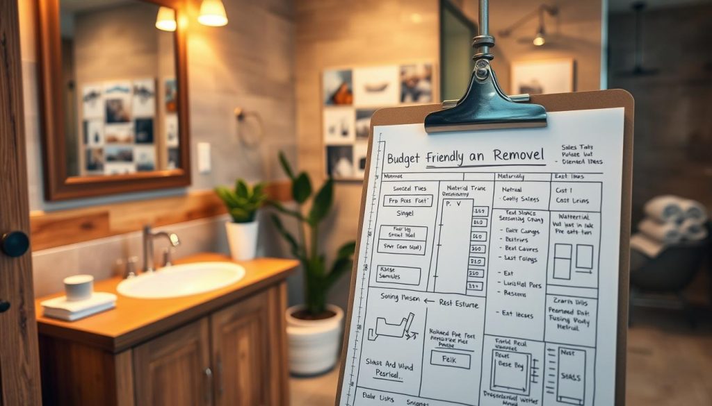 budget bathroom makeover planning